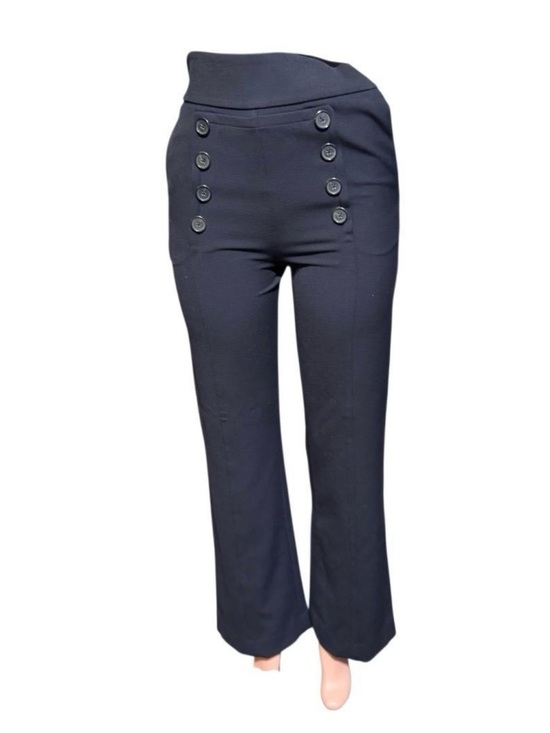 Jodie Pants - Joie black Wide Leg Pants with Button Detail size 0